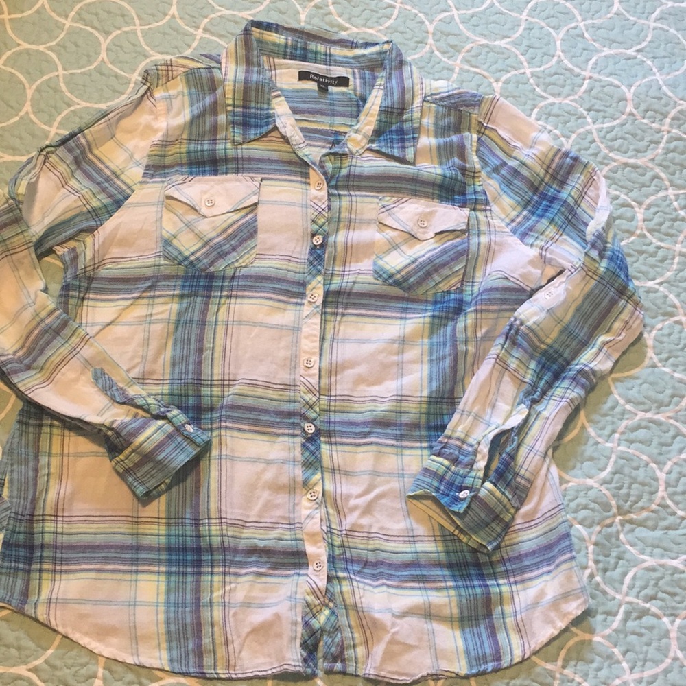 Flannel button down